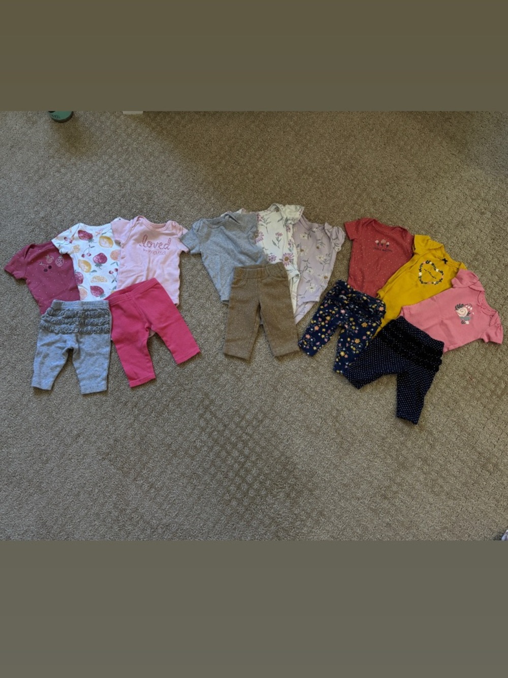 0-3mo Baby Girl Clothing Lot